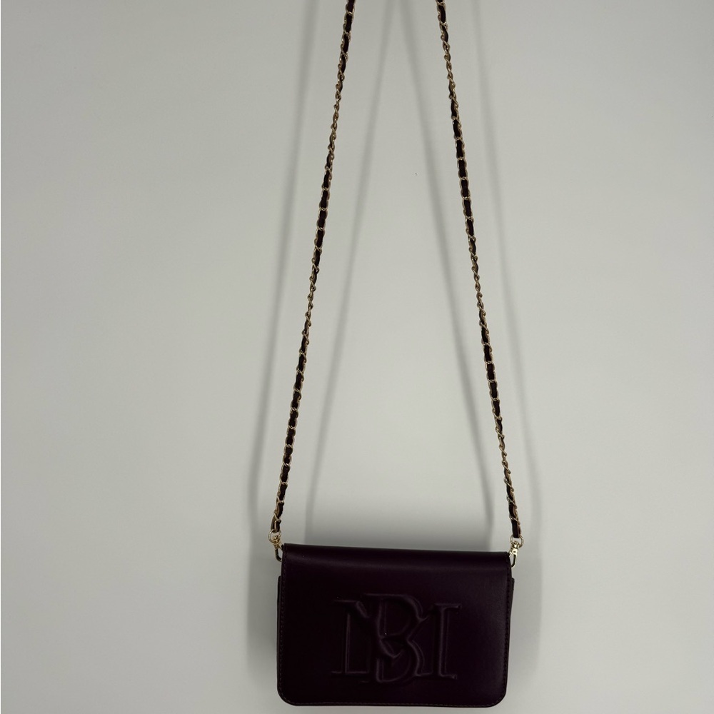 Badgley Mischka Dark Purple Crossbody Bag